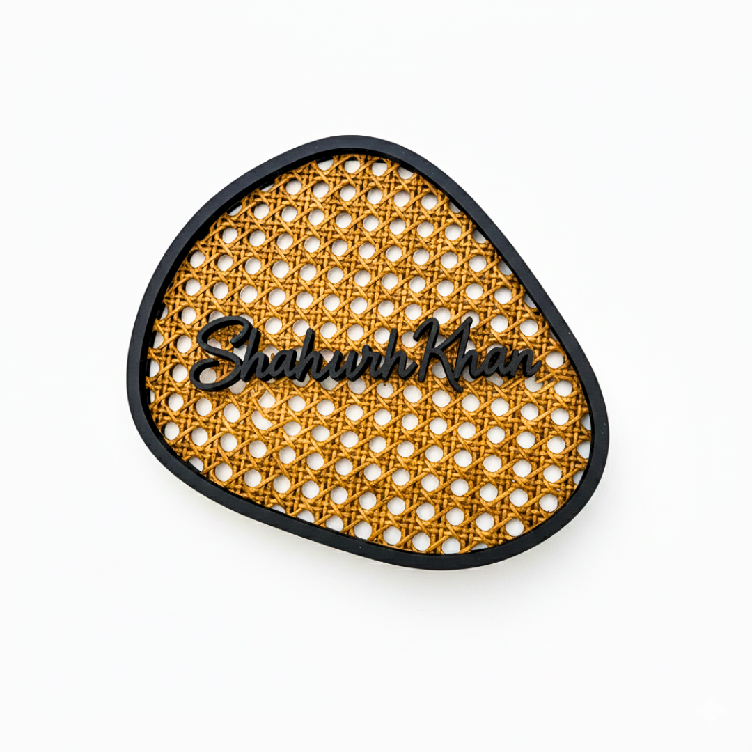 Artisanal Cane Nameplate