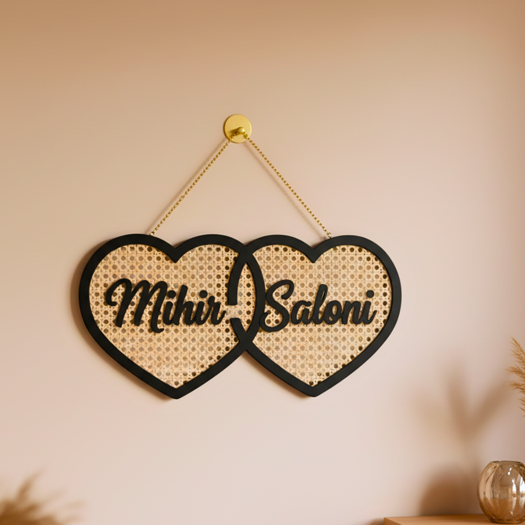 Artisanal Cane Nameplate