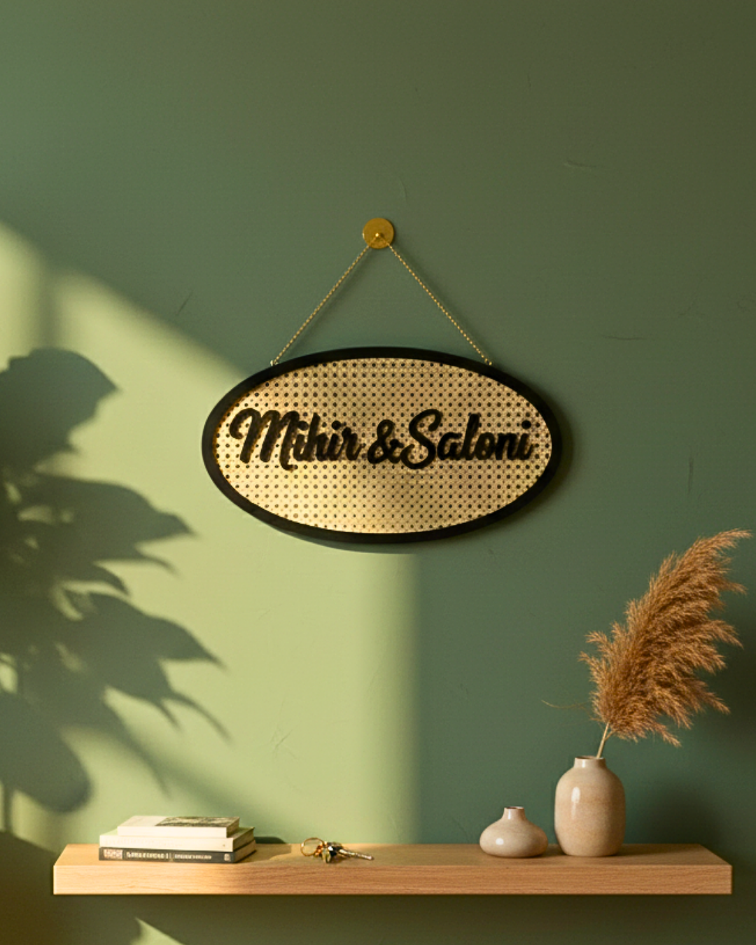 Artisanal Cane Nameplate